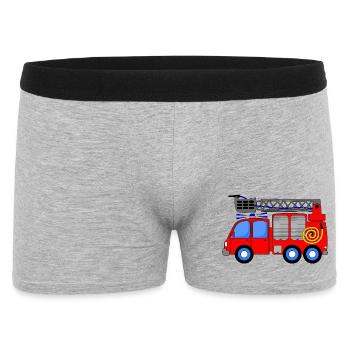 Enfants du camion de pompiers - Boxer Homme - gris chiné - Devant