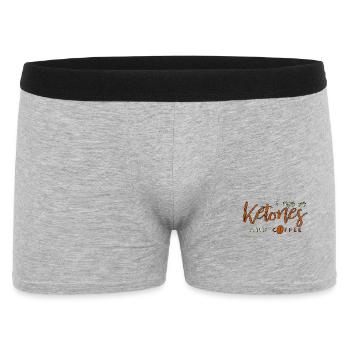 I Run On Ketones And Coffee Keto saying gift - Men's Boxer Shorts - heather grey - Front