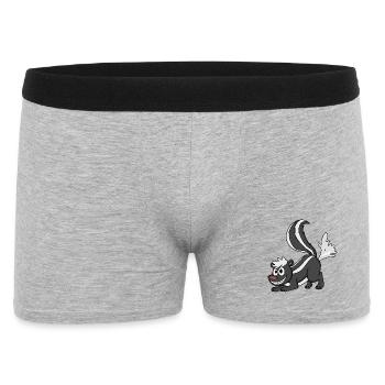Stinktier - Männer Boxer Shorts - Grau meliert - Vorne
