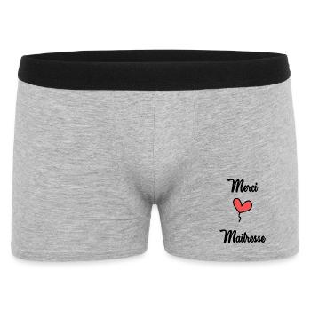Geliebte - Männer Boxer Shorts - Grau meliert - Vorne