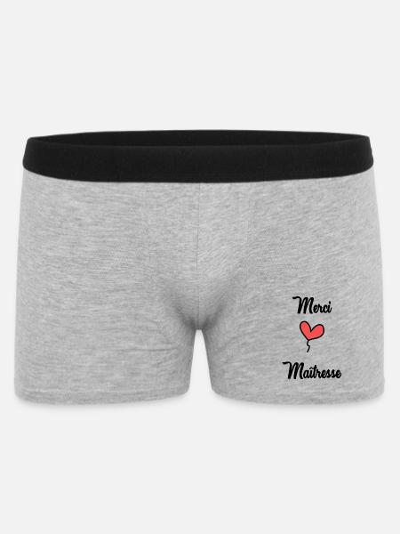 MAÎTRESSE - Boxer Homme - gris chiné