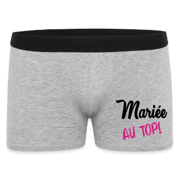 HEIRAT - Männer Boxer Shorts - Grau meliert - Vorne