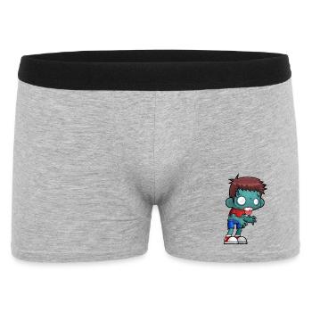 Zombie - Männer Boxer Shorts - Grau meliert - Vorne