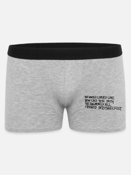 Basquiat - Männer Boxer Shorts - Grau meliert