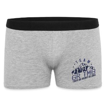 GR TMB Tour du Mont Blanc Randonnée Trek - Boxer Homme - gris chiné - Devant