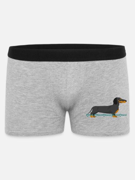 Image du teckel - Boxer Homme - gris chiné