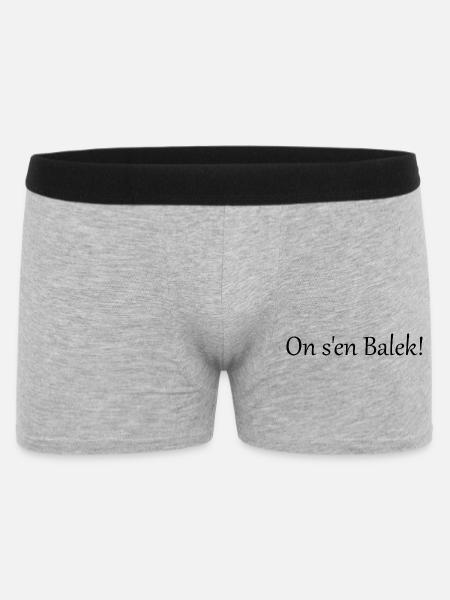 On s'en balek - Boxer Homme - gris chiné