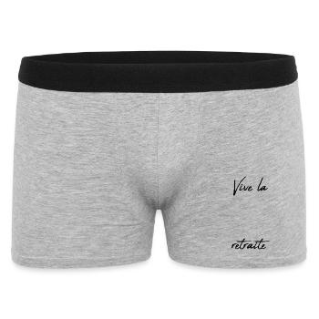 RETRAITE. RETRAITE. RETRAITEE. BONNE RETRAITE - Boxer Homme - gris chiné - Devant