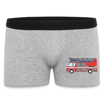 Fire engine Fire engine - Men's Boxer Shorts - heather grey - Front