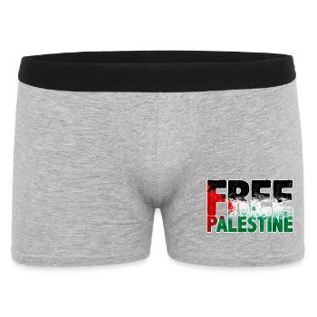 Palestine libre - Boxer Homme - gris chiné - Devant