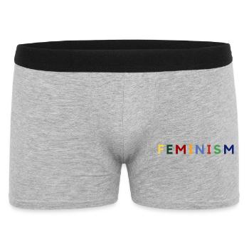Feminism - Men's Boxer Shorts - heather grey - Front