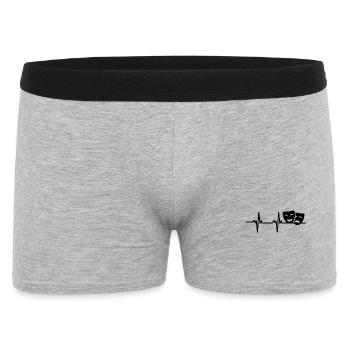 Drame Masques Théâtre Palpitations cardiaques - Boxer Homme - gris chiné - Devant