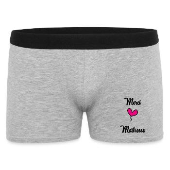 THANK YOU. MISTRESS. THANK YOU MISTRESS. MISTRESS - Men's Boxer Shorts - heather grey - Front
