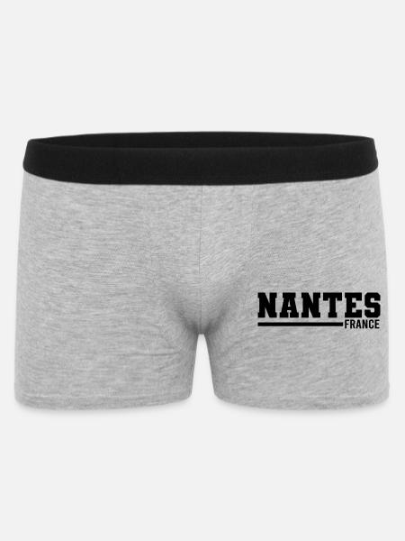 Nantes | France - Men's Boxer Shorts - heather grey