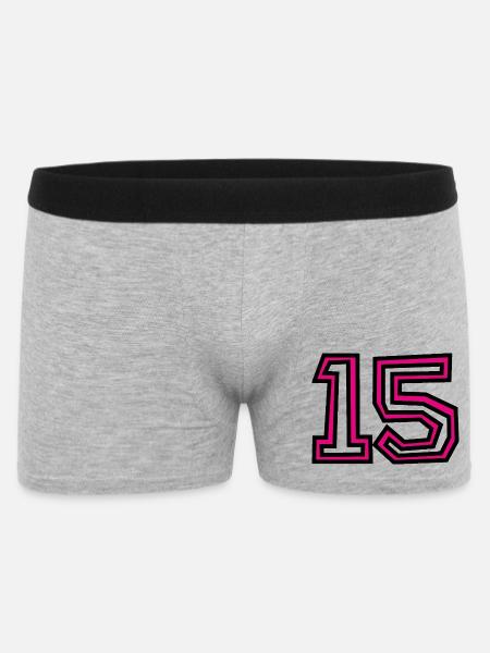 15 - Boxer Homme - gris chiné