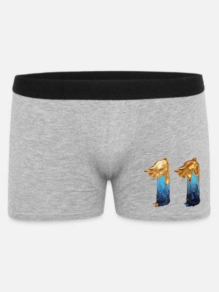 NEJ. 11 NUMMER 11 SEJ 11 ÅRS FØDSELSDAG - Boxer Shorts til mænd - grå meleret