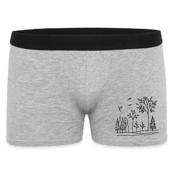 Pure Nature - Men's Boxer Shorts - heather grey - Front