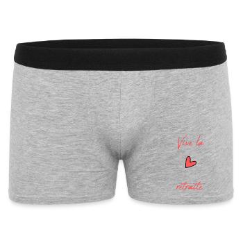 RETRAITE. RETRAITE. RETRAITEE. BONNE RETRAITE - Boxer Homme - gris chiné - Devant