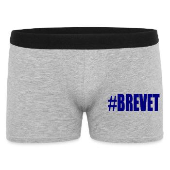 BAC. BACCALAUREAT. BREVET. DNB. EXAMEN. BRAVO - Boxer Homme - gris chiné - Devant