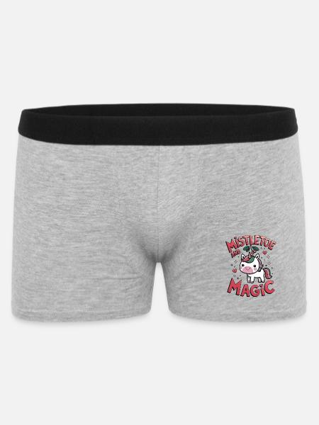 Mistletoe And Magic - Men's Boxer Shorts - heather grey