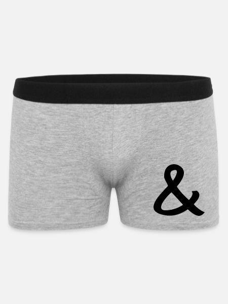 esperluette - Boxer Homme - gris chiné
