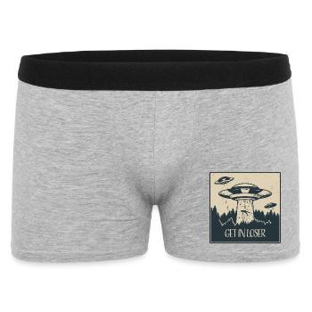 OVNI extraterrestre Drôle de cadeau spatial - Boxer Homme - gris chiné - Devant