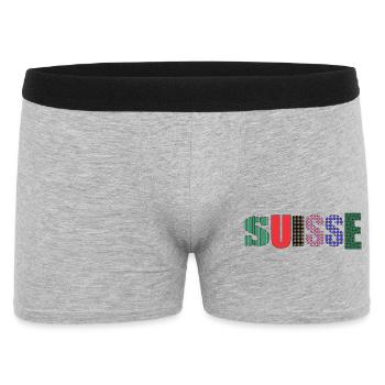 SUISSE. PAYS - Boxer Homme - gris chiné - Devant