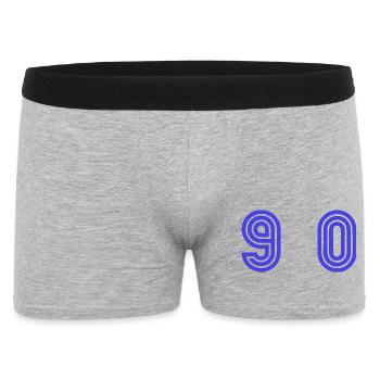 90. 90 YEARS. 90th ANNIVERSARY. 90 YEARS ANNIVERSARY. - Men's Boxer Shorts - heather grey - Front