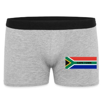 Le Cap dans le drapeau sud-africain - Boxer Homme - gris chiné - Devant