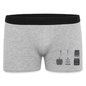 Pedale nach Priorität Auto Tuning KFZ Geschenk W - Männer Boxer Shorts - Grau meliert - Vorne