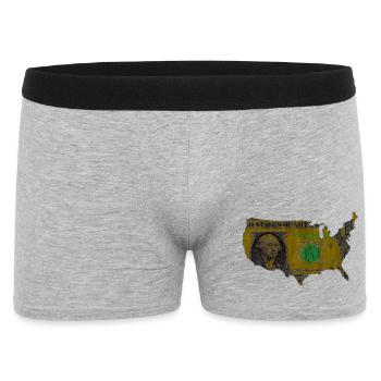 USA dollar flag - Men's Boxer Shorts - heather grey - Front