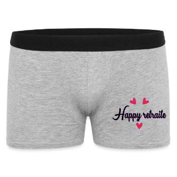 RETRAITE. RETRAITE. RETRAITEE. BONNE RETRAITE - Boxer Homme - gris chiné - Devant