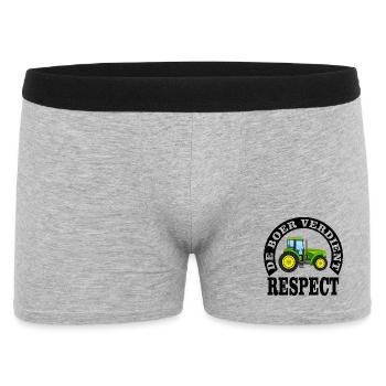 Farmers deserve respect - Men's Boxer Shorts - heather grey - Front