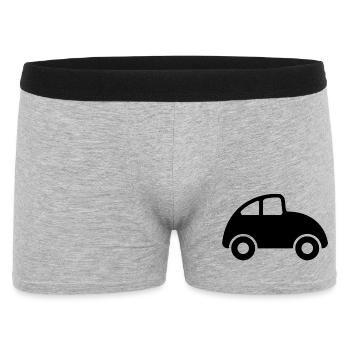 Auto - Männer Boxer Shorts - Grau meliert - Vorne