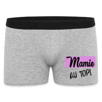 FÊTE DES MÈRES. BONNE FÊTE MAMAN. MAMAN - Boxer Homme - gris chiné - Devant