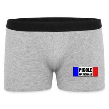 Picole Nationale - Boxer Homme - gris chiné - Devant