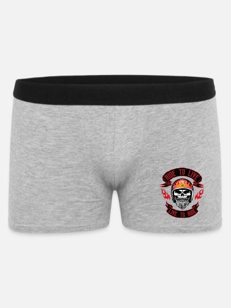 RIDE to LIVE - Men's Boxer Shorts - heather grey