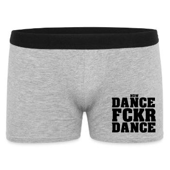 Dance Fckr Dance - Männer Boxer Shorts - Grau meliert - Vorne