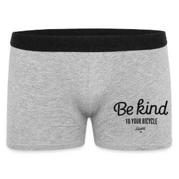 Be kind to your bicycle - Männer Boxer Shorts - Grau meliert - Vorne