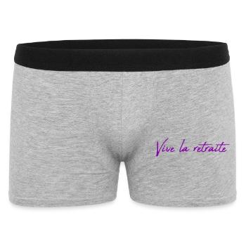 RETIREMENT. COLLEAGUE. RETIREMENT. RETIRED. RETIREMENT. - Men's Boxer Shorts - heather grey - Front