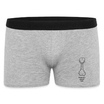 Wolfgangs famous balls - Männer Boxer Shorts - Grau meliert - Vorne