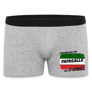 auf sentimentale und da matratza - Männer Boxer Shorts - Grau meliert - Vorne