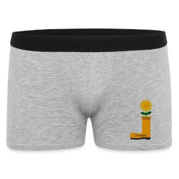 Flower Boots - Men's Boxer Shorts - heather grey - Front