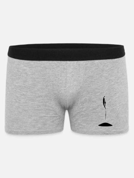 Jumping person on trampoline - Men's Boxer Shorts - heather grey