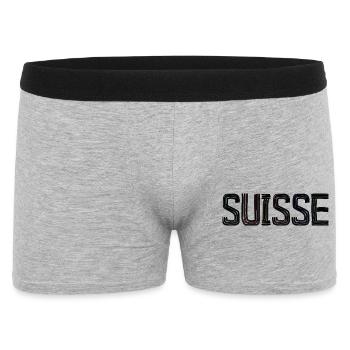 SUISSE. PAYS - Boxer Homme - gris chiné - Devant