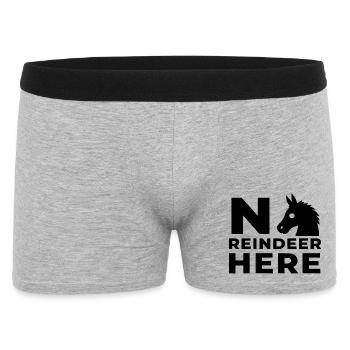 Pas de renne ici - Boxer Homme - gris chiné - Devant
