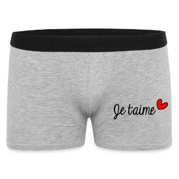 BONNE FÊTE PAPA. PAPA. FÊTE DES PÈRES. PÈRE - Boxer Homme - gris chiné - Devant