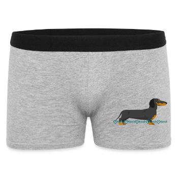Image du teckel - Boxer Homme - gris chiné - Devant
