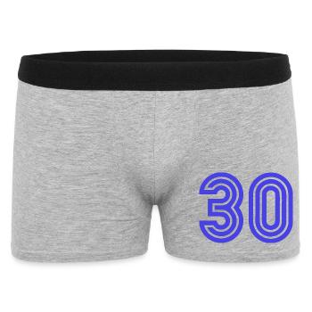 30. 30 YEARS. 30th ANNIVERSARY. 30 YEARS ANNIVERSARY. - Men's Boxer Shorts - heather grey - Front