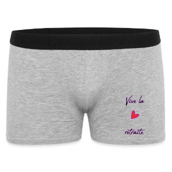 RETIREMENT. COLLEAGUE. RETIREMENT. RETIRED. RETIREMENT. - Men's Boxer Shorts - heather grey - Front